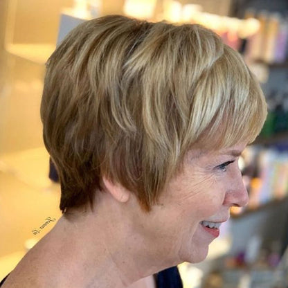 🔥 Breathable Short Hair Topper For Women - Effortless Beauty, Instantly