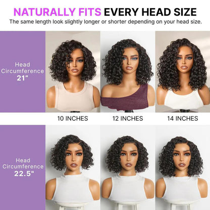 🔥Final Hours—Up to 90% Off🔥Ready-to-Wear Glueless Curly Bob Wig