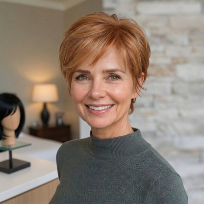 🔥 Breathable Short Hair Topper For Women - Effortless Beauty, Instantly