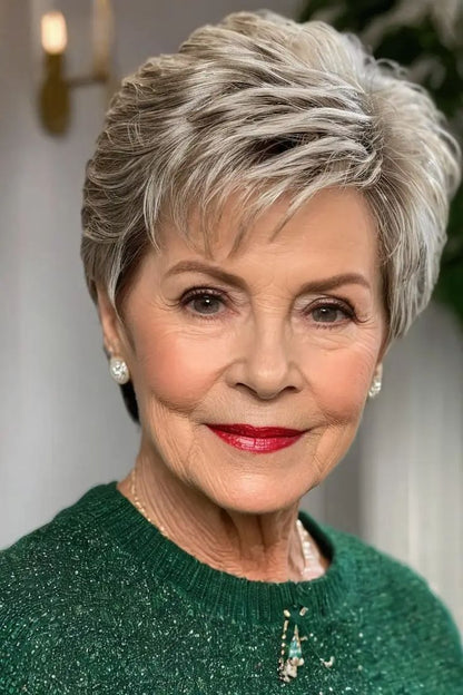 🔥 Breathable Short Hair Topper For Women - Effortless Beauty, Instantly