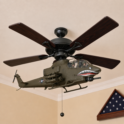 🔥 LAST DAY 75% OFF-🚁 Helicopter Ceiling Fan Decoration – Flying Aviation Display