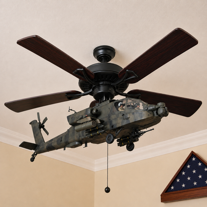🔥 LAST DAY 75% OFF-🚁 Helicopter Ceiling Fan Decoration – Flying Aviation Display