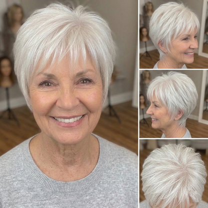 🔥 Breathable Short Hair Topper For Women - Effortless Beauty, Instantly