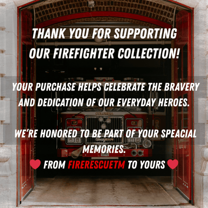 Firefighter Resin Lamp - Fire Department Epoxy Night Light, First Responder Desk Decor