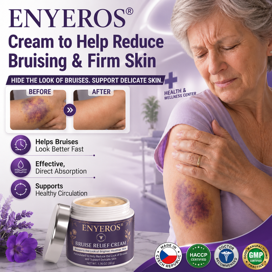 💜 ¡MÁS DE 100,000 UNIDADES VENDIDAS! 💁‍♀️ – Crema ENYEROS® para Aliviar Hematomas y Fortalecer la Piel