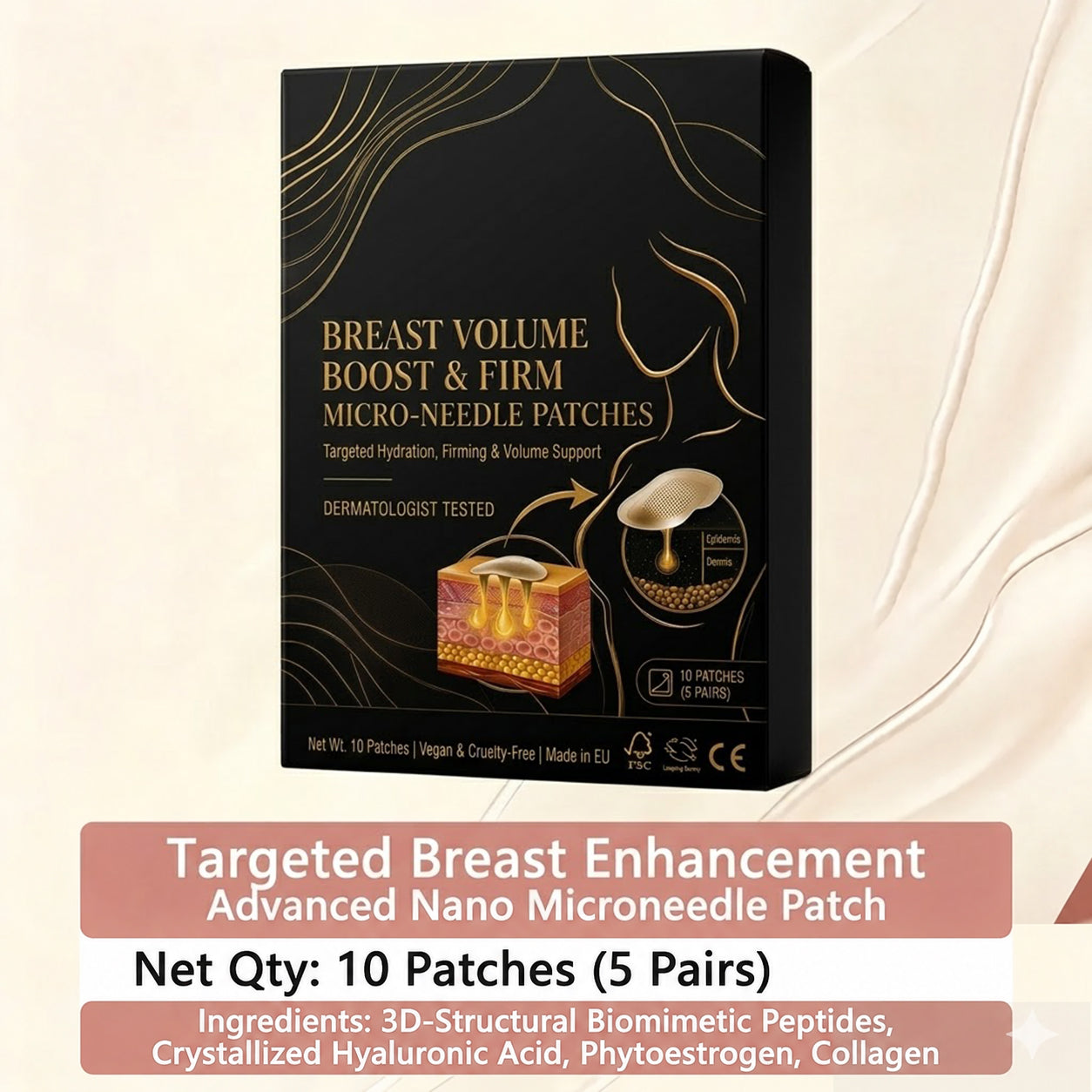 💥Rachlow® 💥Targeted Breast Enhancement Advanced Nano Microneedle Patch