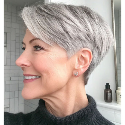 🔥 Breathable Short Hair Topper For Women - Effortless Beauty, Instantly